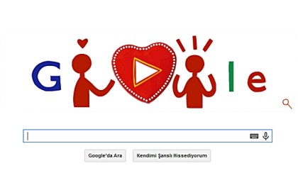 Google'dan Sevgililer Günü'ne Özel Doodle