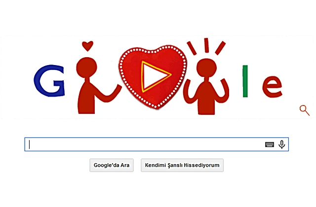 Google'dan Sevgililer Günü'ne Özel Doodle